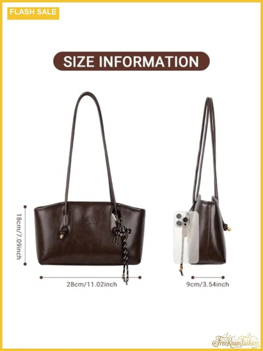 Vintage Faux Leather Hobo Shoulder Bag Fall Purse